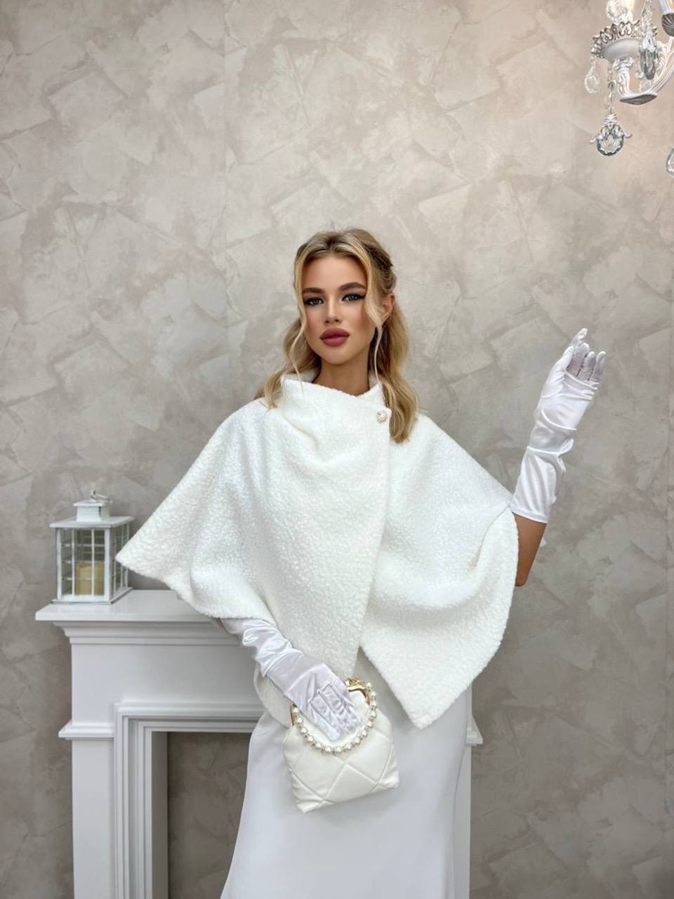 Свадебная накидка каракуль